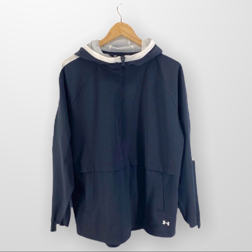 UNDER ARMOUR HeatGear Loose Fit Pullover Windbreaker Jacket Size Medium